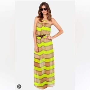 ARYN K Talk to the bands silk maxi dress